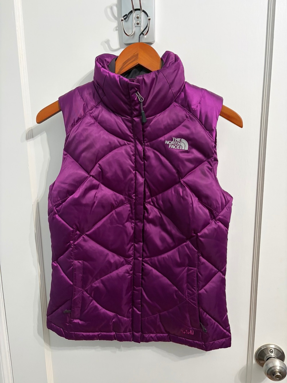 The North Face Aconcagua Vest Purple 550 Down Puffer Women's XS